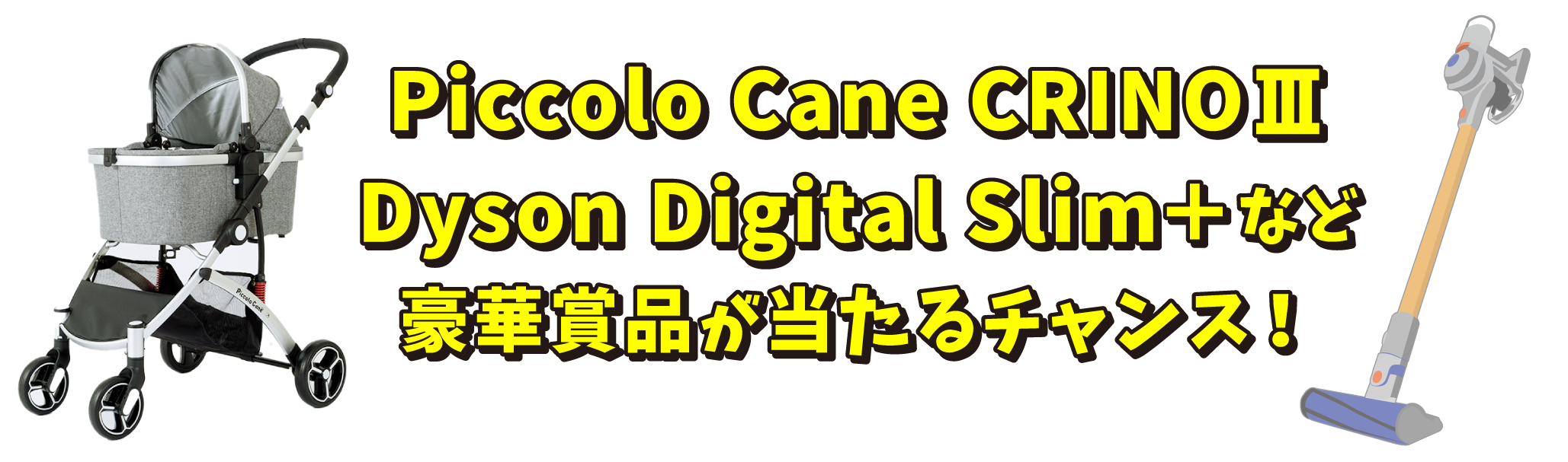 Piccolo Cane CRINOⅢ
      Dyson Digital Slim＋など豪華賞品が当たるチャンス！