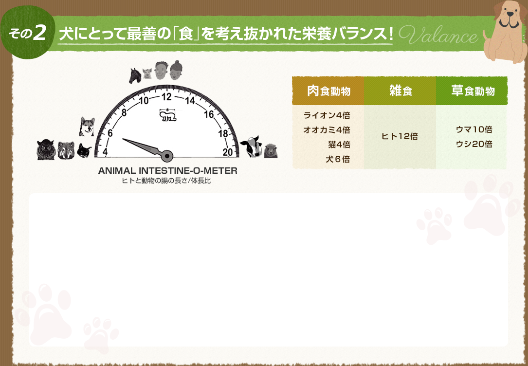 犬にとって最善の「食」を考え抜かれた栄養バランス!