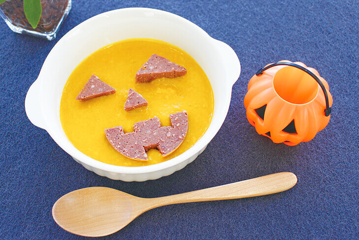 かぼちゃとブッチのハロウィンスープ